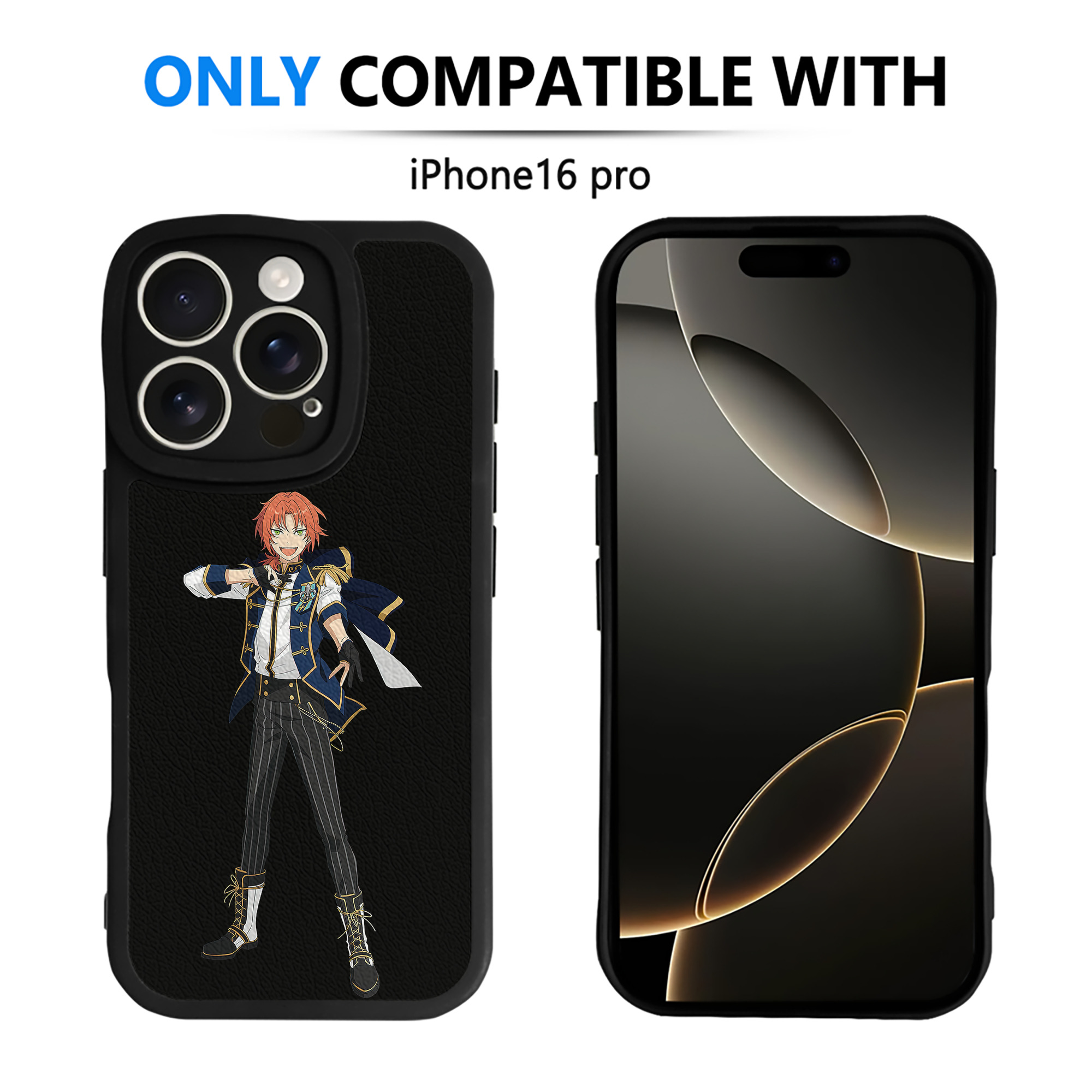 （画像用） あんさんぶるスターズ! Ensemble Stars 【iPhone 16シリーズ対応】シリコンスマホケース（レザー調） 材質：シリコン